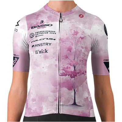 Castelli Дамска фланелка с къс ръкав за колоездене Castelli Women's Espresso Jersey Cycling jersey - Kristine / Sponsor - размер XL (156-2719-0415)