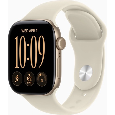 Apple Watch Series 12 Cellular 42 mm Light Gold Aluminum with Sand Sport Band M/L MJG34RK/A