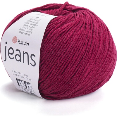 Yarn Art příze YarnArt Jeans 66 vínová