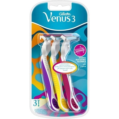 Gillette Simply Venus Plus Pink 3 ks