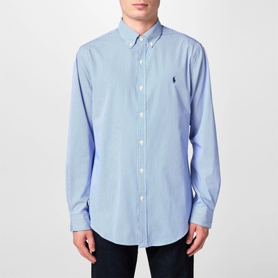Ralph Lauren Stripe Poplin Slim Fit Shirt - Blue/White 003