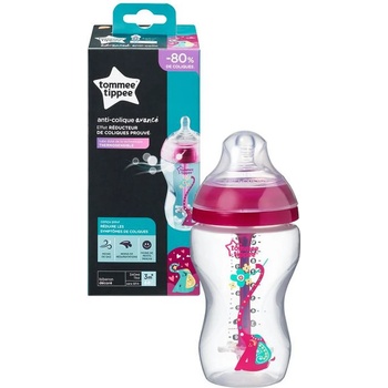 Image 1 of Tommee Tippee Бебешко шише Tommee Tippee Advanced Anti-Colic - 340 ml, с биберон 2 капки, розово (TT.0033)