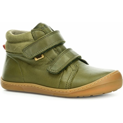 Koel Barefoot dětské kotníkové boty Darvo Textil Olive zelené