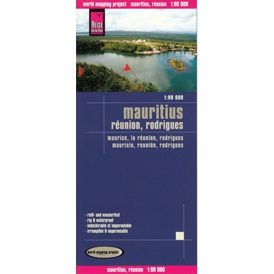 Reise Know-How Verlag mapa Mauritius, Reunion, Rodrigues 1:90 t.
