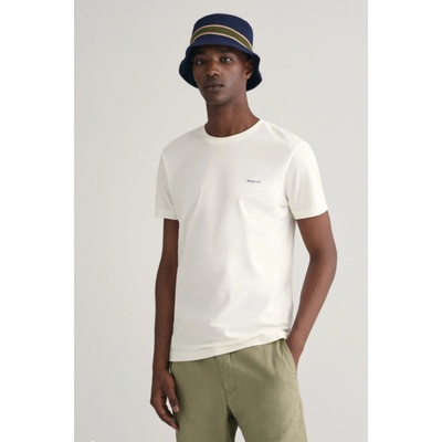 Gant tričko Contrast Logo SS T-Shirt biele