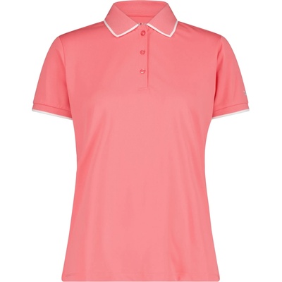 CMP Дамска поло тениска CMP Women's Polo Stretch Piquet Polo shirt - Coral - размер 38 (EU) (916-1606-0913)