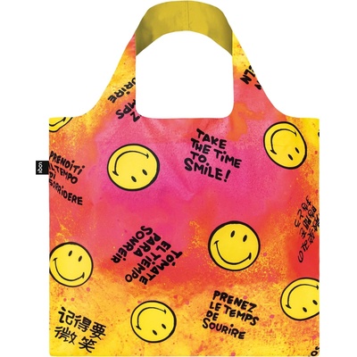 LOQI Чанта тип торба LOQI Artist Smiley Time to Smile от рециклиран материал (SM.TS)