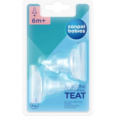 Canpol Babies dudlík silikon třešinka 18/116 4 kaše 2ks