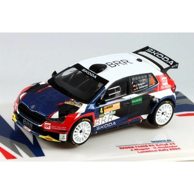 IXO Škoda Fabia RS Rally2 4 Lavanttal Rally 2024 J.Wagner H.Ostlender 1:43