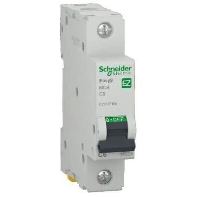 Schneider Electric Автоматичен Прекъсвач Easy9 1P/6A 6kA C (EZ9F35106)