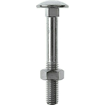 Profi Depot Skrutka s plochou hlavou a maticou DIN 603, guľatá hlava, M12 × 120 mm, oceľ, 30 ks, 4024506267367