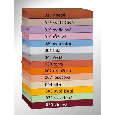 Brotex prostěradlo jersey růžové 140x200