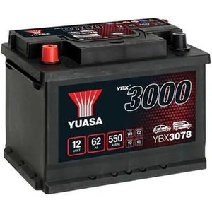 YUASA 62Ah 550A left+ (YBX3078)