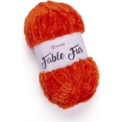 YarnArt Fable Fur 980 - oranžová