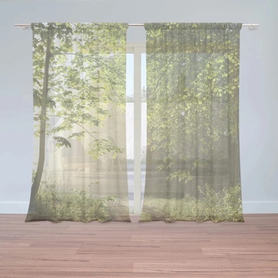 Sablio Záclony Lesní cesta: 2ks 150x250cm