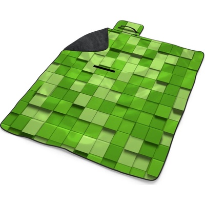 Sablio Plážová deka Green Blocks 3D