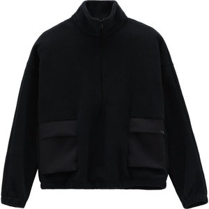 Jeanne Baret Дамски поларен пуловер Jeanne Baret Women's Rochefort Crew Neck Sweater Fleece jumper - Nero - размер 34 (EU) (105-6820-0111)