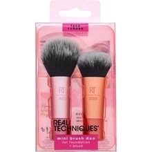 Real Techniques Mini Foundation & Blush Brush Duo sada štětců