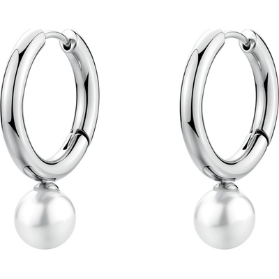 Brosway Pôvabné oceľové kruhy so syntetickou perlou Perfect BPC62