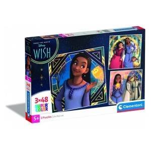 Clementoni Puzzle Clementoni 3x48 WISH 25310, 32 cm x 22 cm