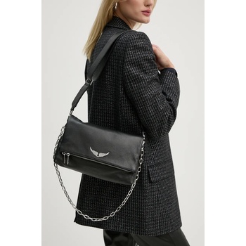 Zadig&Voltaire Кожена чанта zadig&voltaire в черно lwba00008 (lwba00008)