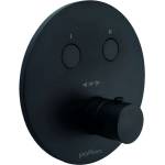 PAFFONI Compact Box - Скрит термостатен кран, за 2 уреда, черен мат CPT018NO (CPT018NO)