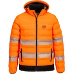 Portwest HI-VIS S548 / Светлоотразително ултразвуково отопляемо тунелно яке - Hv оранжево/черно XXL (S548OBRXXL)