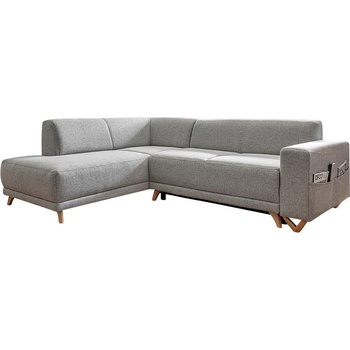 Miuform Светлосив разтегателен/с място за съхранение ъглов диван (ляв ъгъл/L форма) Classy Sophie - Miuform (672LIN16)