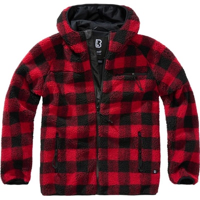 Brandit Teddyfleece Worker červeno-černá