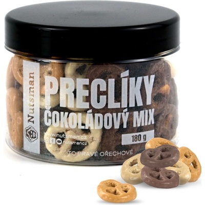 NUTSMAN Preclíky čokoládový MIX 180 g
