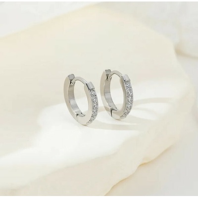 ORNAMENTI Náušnice Zirconia Circle silver NI800160