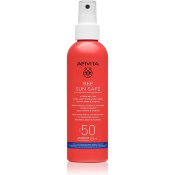 APIVITA Bee Sun Safe Hydra Melting Ultra-Light SPF50 слънцезащитен лосион в спрей SPF 50 200ml