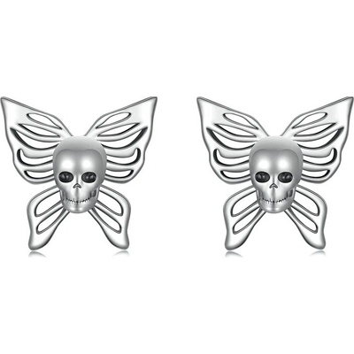 P&J Jewellery stříbrné náušnice Gotický motýl SE58