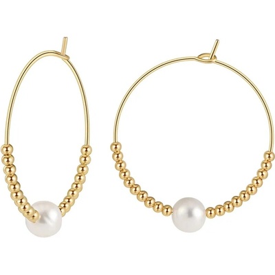 Majya Strieborné náušnice BRIANNY pozlátené 11705