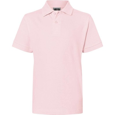 James & Nicholson JN 70K Piqué detské polo tričko ružová rose