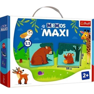 Trefl Vzdělávací hra Memos maxi Zvířátka a jejich děti 02268