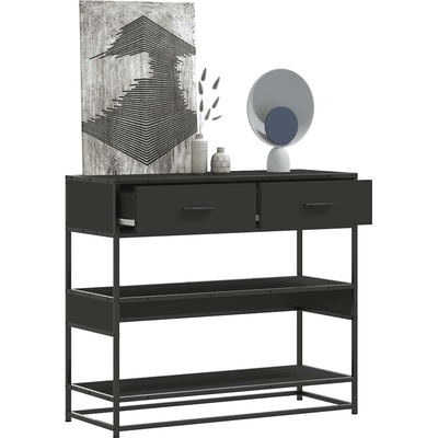 vidaXL Konzolový stolek černý 90x35x80 cm kompozitní dřevo 11461.849179 – Zbozi.Blesk.cz