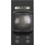 BTicino Датчик за движение PIR, 105°, обхват 6m @ h1.2m, LED ≤ 50W, изисква неутрала, 1 мод. цвят Черен Classia - RG4431 (RG4431)