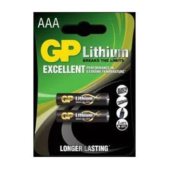 GP Batteries Литиева батерия gp cr03, aaa, 1.5v, 2 броя в блистер, gp-bl-24lf-u2