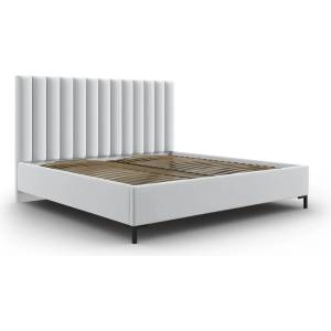 Mazzini Sofa Светлосиво тапицирано двойно легло с място за съхранение с включена подматрачна рамка 140x200 cm Casey - Mazzini Beds (MAZ_BF140_60_F1_CASEY1)