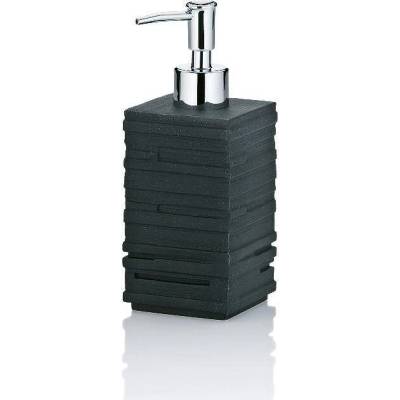 Kela Диспенсър за течен сапун от полирезин KELA Posidon, черен (2169)