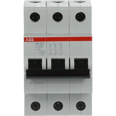 ABB АВТ. ПРЕДПАЗИТЕЛ 3p sh203-c20 (m518017)