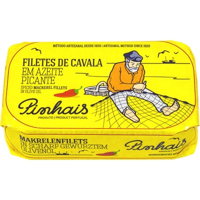 Pinhais Portugalské pikantné filety atlantickej makrely v olivovom oleji 125 g