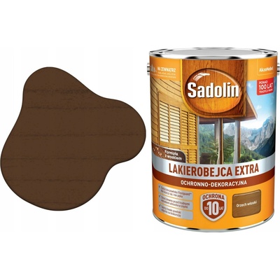 Lazura na dřevo Sadolin rozpouštědlová 5 l ořech
