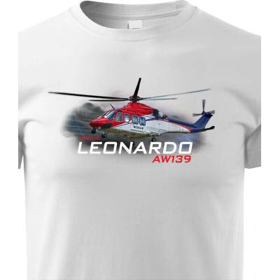 Dětské tričko Leonardo AW139 Rescue BíláCanvas Dětské tričko Bezvatriko.cz 3248