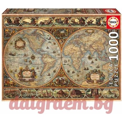 Educa Пъзел educa 20173 - 1000 части - Светът (edu20173)