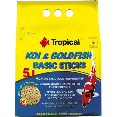 Tropical Pond Koi-goldfish Basic Sticks 5 l, 400 g