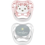 Dr. Brown's Бебешка залъгалка Dr. Brown's - PreVent, 0m+, 2 брoя, сива и розова (72239311905) - baby