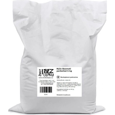 Život bez lepku Basmati rýže parboiled 5 kg