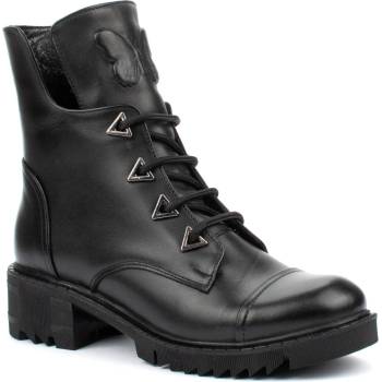 Image 1 of Дамски боти от естествена кожа в черно